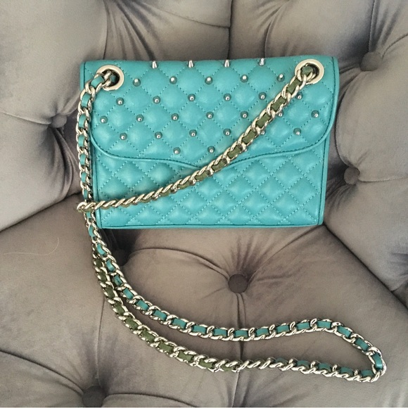 Rebecca Minkoff Awesome Studded Quilted Mini Affair Convertible Crossbody Bag - Picture 8 of 12